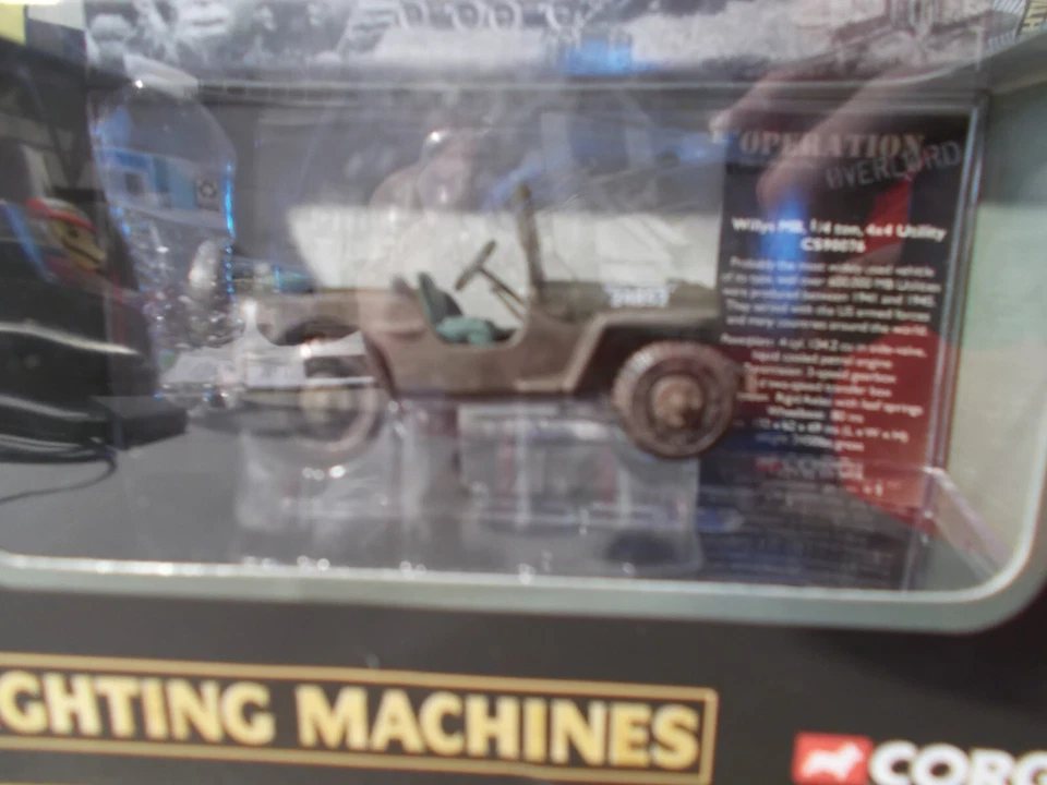 2002 CORGI FIGHTING MACHINES WILLYS MB 1/4 TON 4X4 UTILITY OPERATION OVERLOAD - Image 2 of 4