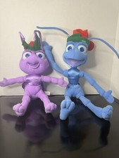 Disney Pixar Vintage 1998 A Bugs Life Limited Edition Lot Of 2 Christmas Plushes