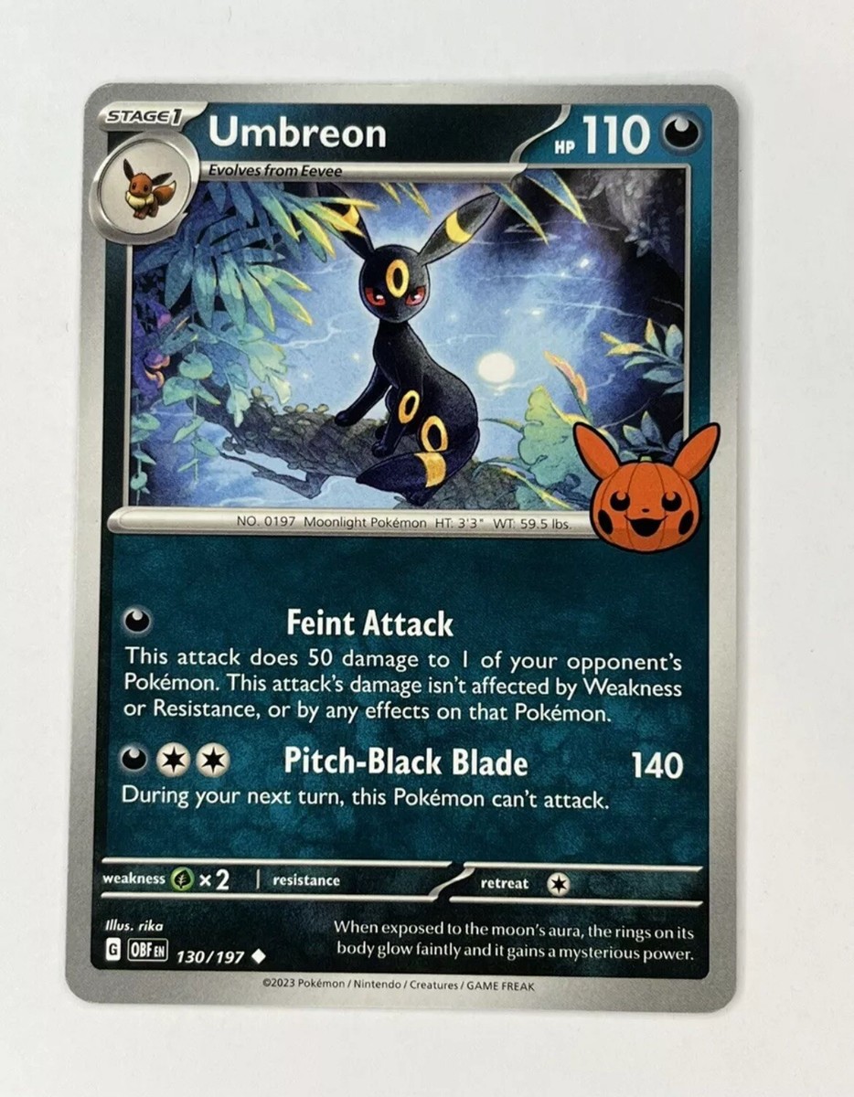 Pokémon TCG Halloween Trick Or Trade 2024 Umbreon #130/197 Regular