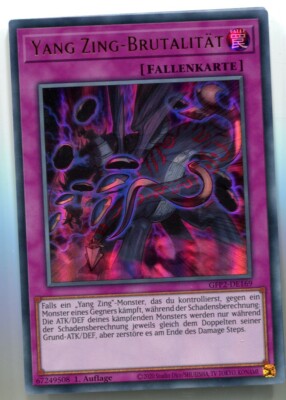 Yu-GI-OH Yang Zing Brutalität Ultra Rare GFP2-DE169
