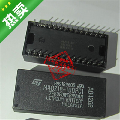 ST M48Z18-100PC1 DIP28 64 Kbit 8Kb x 8 ZEROPOWER SRAM #98HY