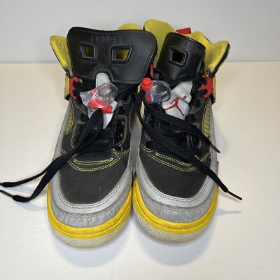 Nike Air Jordan Spizike 317321-050 Black Gray Yellow Red Kids Sneakers‎ 7Y Nike Air Jordan Spizike 317321-050 Black Gray Yellow Red  main image 2