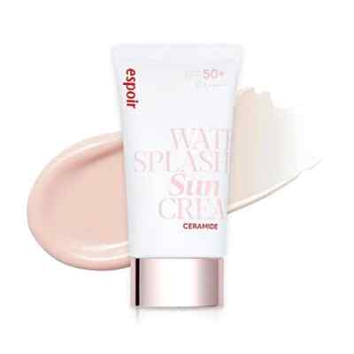 Espoir Water Splash Sun Cream, Ceramide, SPF 50+ PA ++++, 60 ml - Brand New
