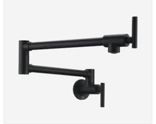   FREE SHIP  ANZZI  Matte Black 2-Handle Wall-mount Pot Filler Faucet Sprayer