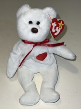 Vintage TY Beanie Baby Valentino Plush Toy RARE Tag Errors Brown Nose RETIRED