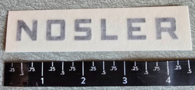 #6 Nosler Black Peel N' Stick Factor Partition Bullet Co. Vinyl Decal Sticker