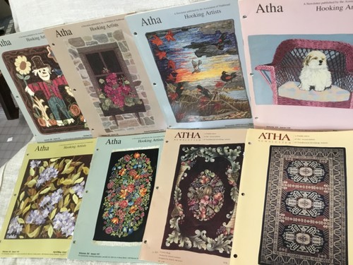 ATHA NEWSLETTER ASSOC TRAD RUG HOOKING ARTIST 2002-2003 8 mags wool with INDEX - Foto 1 di 11