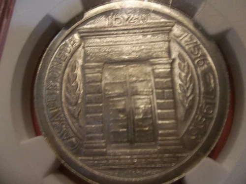 COLOMBIA 1956 PESO SILVER CROWN  NGC  MS 66
