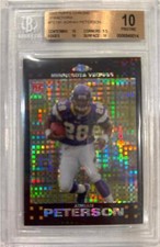 2007 Adrian Peterson Topps Chrome Xfractor RC- BGS 10 Pristine... Rare!!!