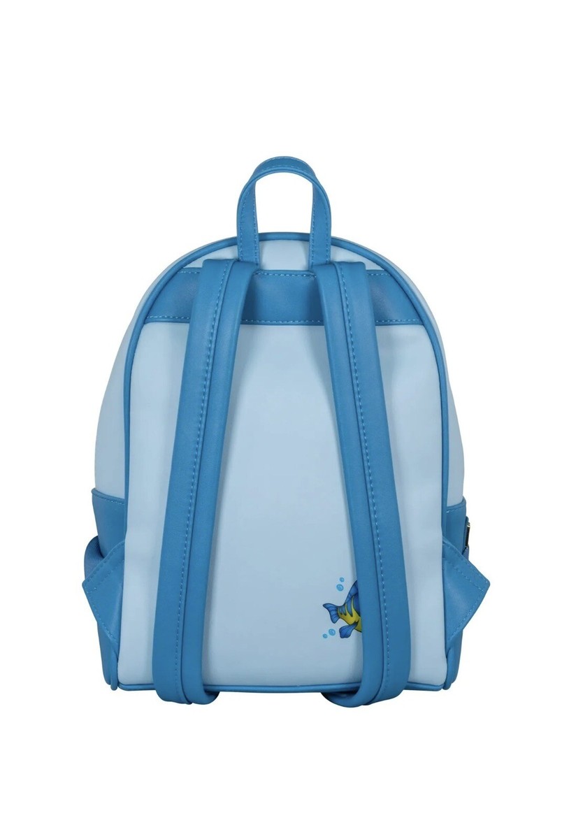 Loungefly Blue Little Mermaid Stained Glass Mini Backpack Loungefly Disney Princess Stained Glass Little Mermaid Ariel  main image 2