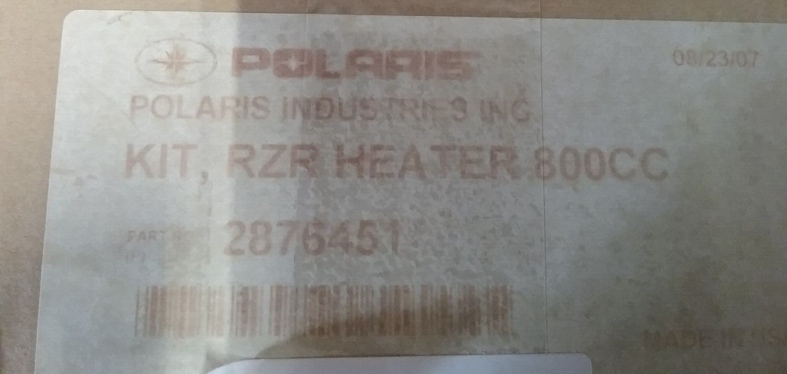 Polaris RZR 800 900 OEM Factory Heater Kit 2876451 for sale online
