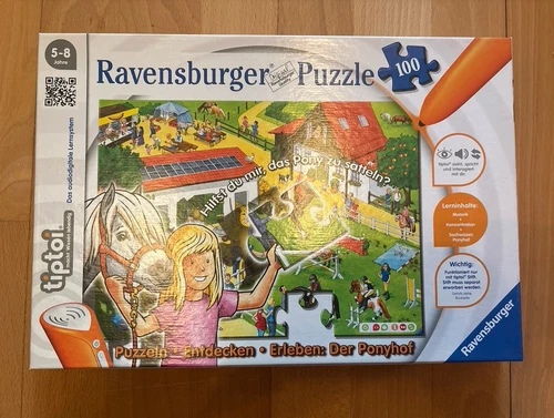 Ravensburger Puzzle Hilfst Du mir das Pony zu satteln? Tiptoi