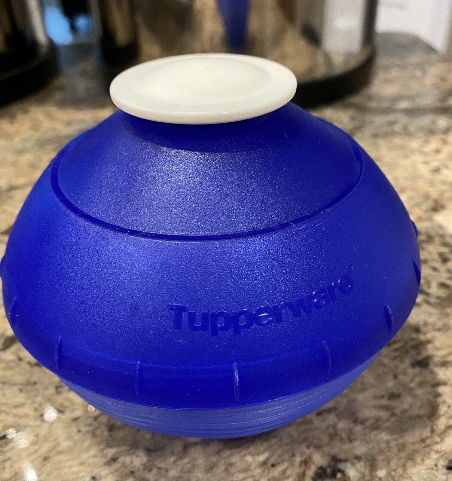 Vintage Tupperware Gourmet Decorator Ball 5 Tips Blue Cake Icing
