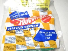 VINTAGE DIECAST- McDONALDS HAPPY MEAL - HOT WHEELS- QUAKER STATE RACER- NEW- W23