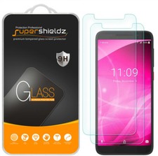2X Supershieldz Tempered Glass Screen Protector Saver for T-Mobile Revvl 2