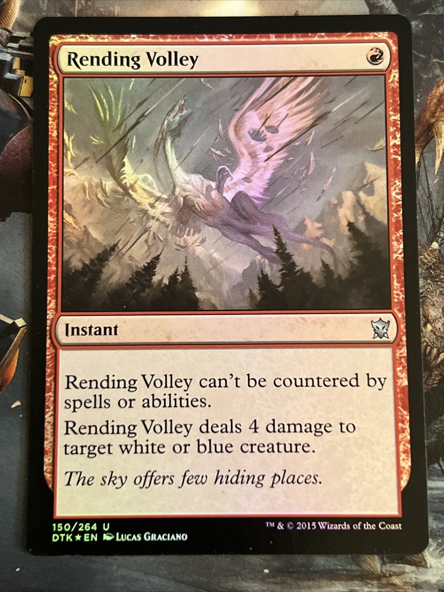 1x Foil Rending Volley (150) Dragons of Tarkir LP MTG Magic the