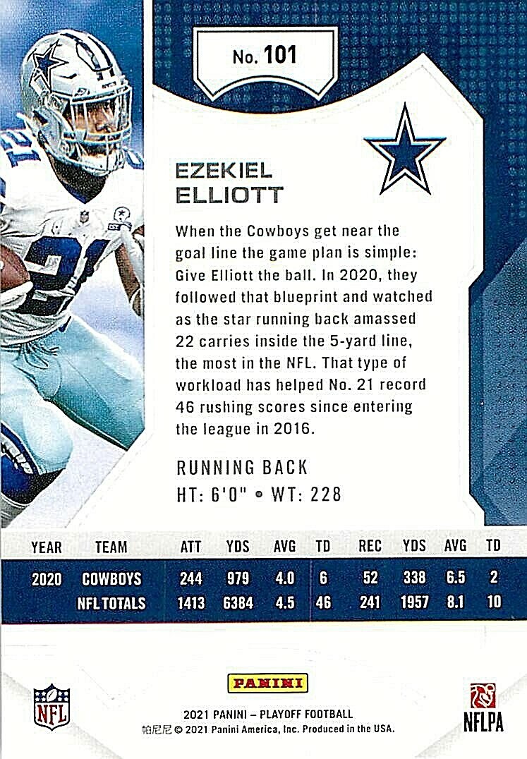 EZEKIEL ELLIOTT　エゼキエル エリオット　直筆サインカード　NFL EZEKIEL ELLIOTT エゼキエル エリオット 直筆サインカード NFL