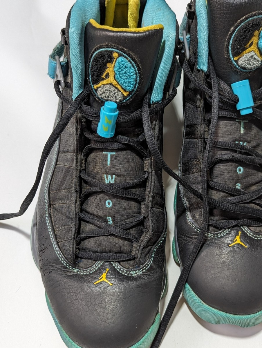 Nike Air Jordan 6 Rings Gamma Blue & Black Men's 322992-089 Nike Air Jordan 6 Rings Gamma Blue & Black Men's 322992-089
