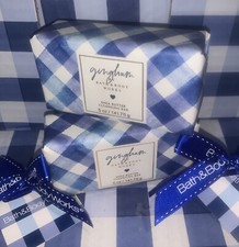 2 pcs Bath And  Body Works Gingham Shea Butter Cleansing Bar Soap 5oz New