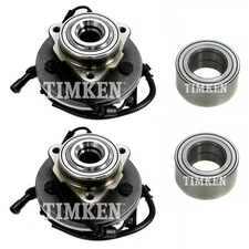 NEW Front and Rear Wheel Bearings & Hubs Kit Timken For Mercury Mountaineer RWD