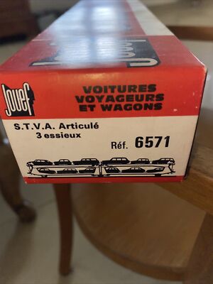 Wagon Jouef 6571 Stva Articulé 3 Essieux - Avec Boîte D'Origine - Occasion
