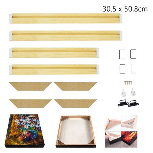 CANVAS STRETCHER BARS FRAMES STRIPS KITS DIY FOR OIL PAINTING WALL ART 70 SIZES - Picture 11 of 28