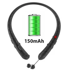 Wireless Headphone Earbuds Sport Neckband Bluetooth Headset HD Stereo Sweatproof