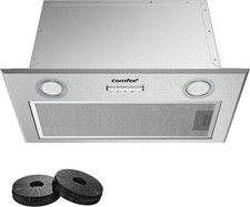 Cappa Aspirante Da Incasso Khu-60eb - Acciaio Inox 60 Cm, Estensibile, Design Moderno Per Cucina - Foto 2