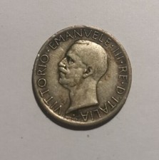 5 lire Aquilotto 1927 Vittorio Emanuele III Regno d'Italia Argento 83,5% Roma