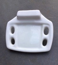 Vintage ceramic porcelain toothbrush and glass holder