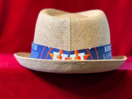 MLB Houston Astros Unisex Sommer Fedora Panama Strohhut mit Band - Bild 26 von 28