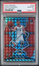 SANTI ALDAMA 2021 PANINI MOSAIC RED MOSAIC PSA 10 POP 1