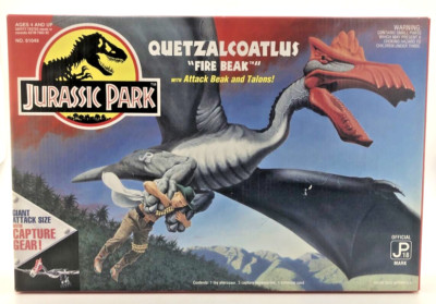 1993 JURASSIC PARK QUETZALCOATLUS FIRE BEAK IN SEALED BOX SLIGHT /MINOR WEAR!