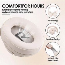 Lux ANC Wireless Over-Ear Headphones Hybrid Active Noise Cancelling Beige 6