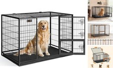 48 Inch Heavy Duty Dog Crate, Metal Escape Proof Dog 48.0"L x 29.3"W x 31.7"H