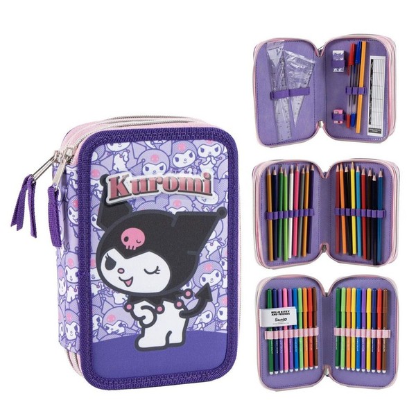Hello Kitty Kuromi Dreifach-FedermäPpchen CerdÁ-image