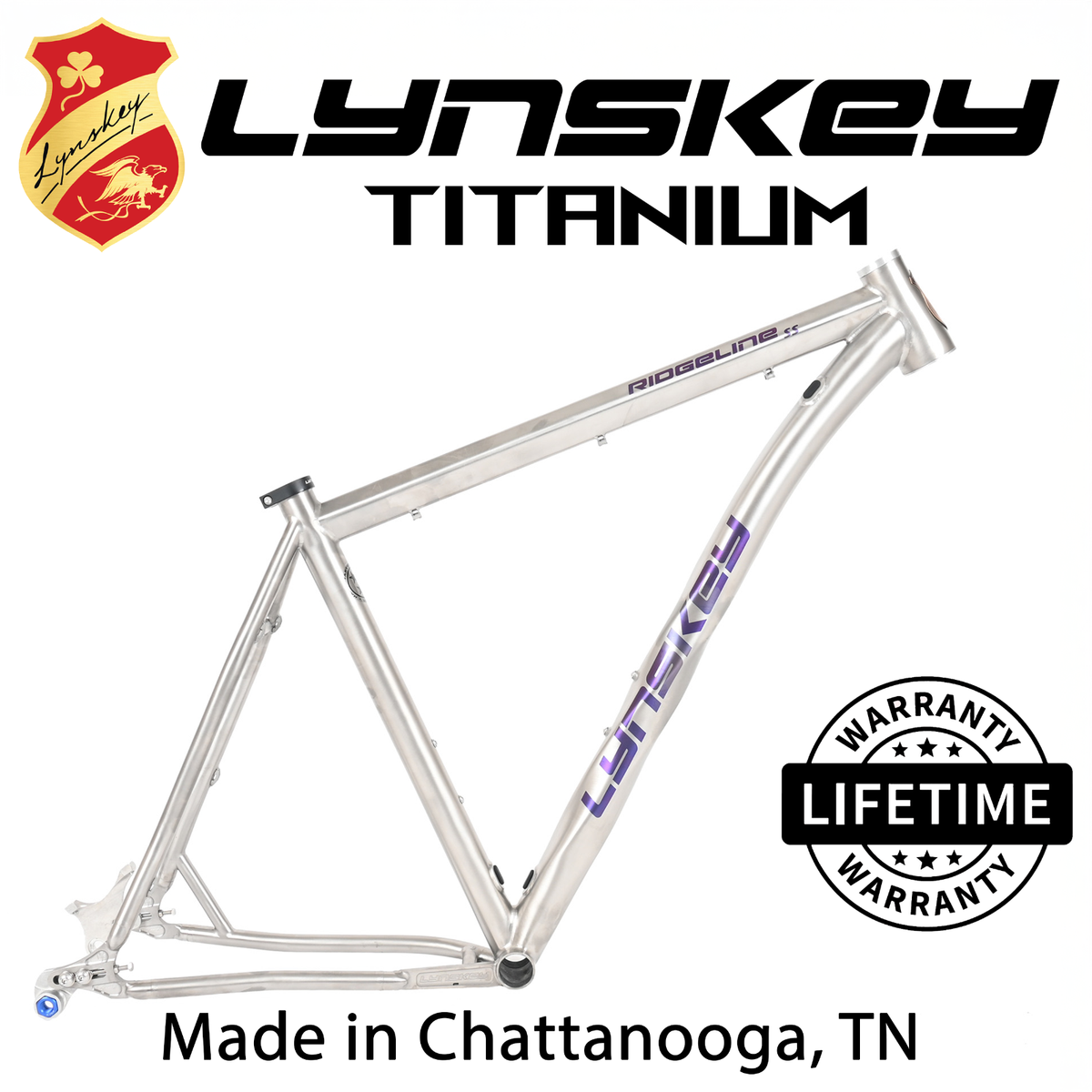 Lynskey マウンテンバイクフレーム チタン製27.5インチMサイズ WEEKEND SALE Mountain Bike Frame Hardtail Singlespeed or Geared