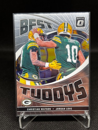 Christian Watson / Jordan Love #5 2024 Panini Donruss Optic Best Tuddys card