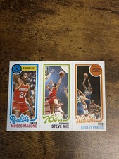 1980-81 Topps - Robert Parish, Moses Malone, Steve Mix #92-185-7