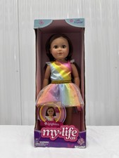My Life As Leighton Posable 18 inch Doll, Brunette Hair, Brown Eyes Unicorn b1