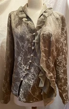 NINA RICCI Modele Depose silk  blend Blouson / Jacket Sz 42 France