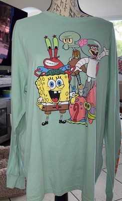 Nickelodeon Unisex Sponge Bob Long Sleeve Shirt Size 2X
