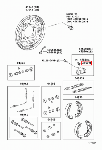 Genuine Yaris NCP11 NCP10 KSP90 KSP130 Rear Drum Brake Cylinder Bleeder Nipple - Picture 16 of 20