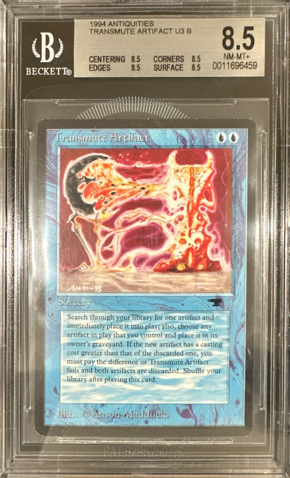 1994 Antiquities Transmute Artifact Magic the Gathering BGS 8.5 Near-Mint - Mint