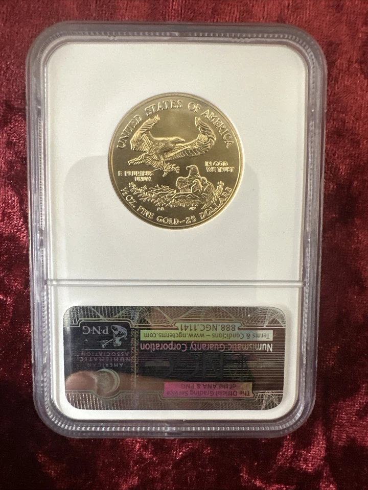 2007 $25 American Gold Eagle 1/2 Oz Gold MS70 NGC Gem Mint Beauty - Image 3 of 4