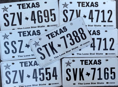 TEXAS hologram 2022 license plate your choice Quantity discounts FREE US ship