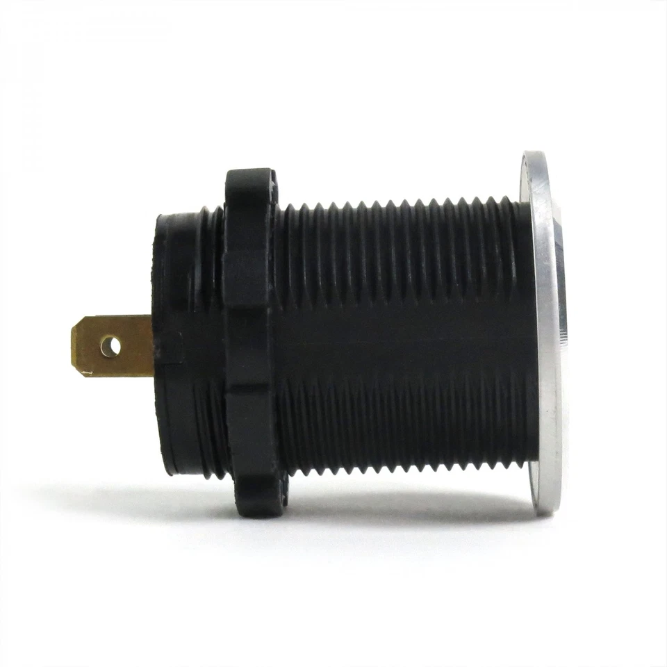 Silver Dash Mount Dual Port USB - Replaces Cigarette Lighter truck - Image 3 of 4