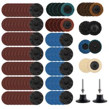 118Pcs Die Grinder Sanding Disc Set - 2 Inch Quick Change with 1/4 inch Holde... 0.19 per gallon
