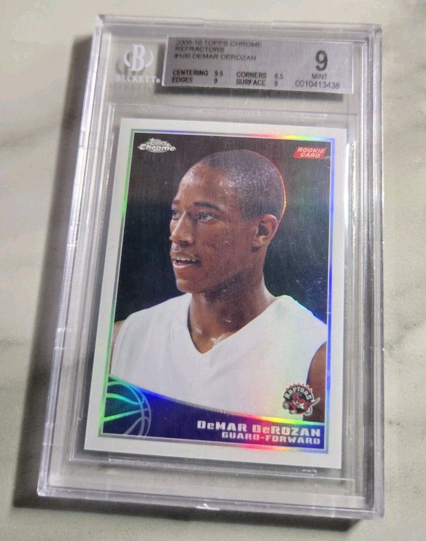 2009-10 Topps Chrome Demar Derozan Refractor /500 Bgs 9 Kings #100