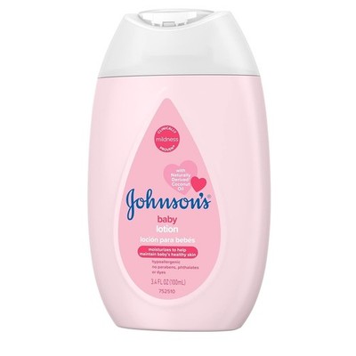 Johnson's Baby Lotion with Coconut Oil, Aloe Vera & Vitamin B5, 3.4 fl oz